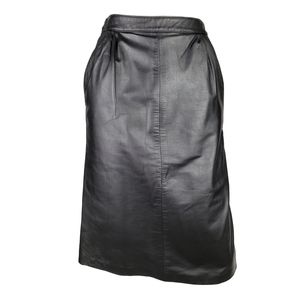 Vintage Bergdorf Goodman leather skirt